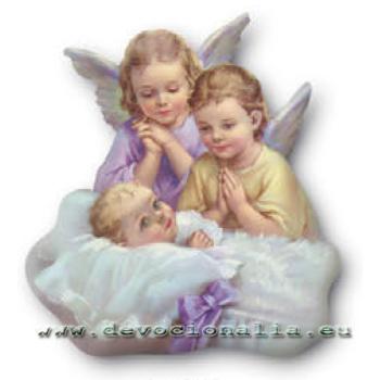 3D hűtőmágnes - Gyermek + angyalok