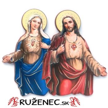3D hűtőmágnes - Jézus + Mária