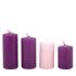 Adventi gyertyacsomag 4cm x 6-9cm- lépcsőzetes - 4db