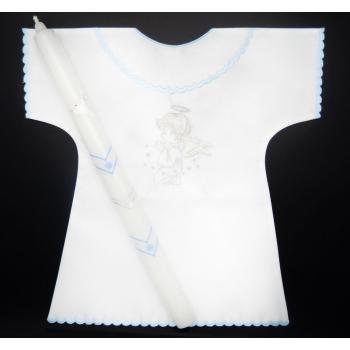 Keresztelési csomag - gyertya + kising kék