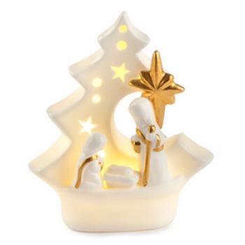 Betlehem LED világítással - 12x11x5cm