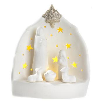 Betlehem LED világítással - 15x12x9cm