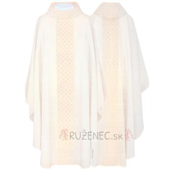 Fehér hímzett miseruha apró keresztekkel
