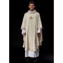 Fehér hímzett miseruha kereszttel +