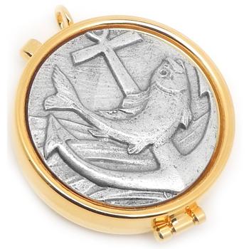 Ostyatartó szelence -  5.4x1.8cm - ST - 1820