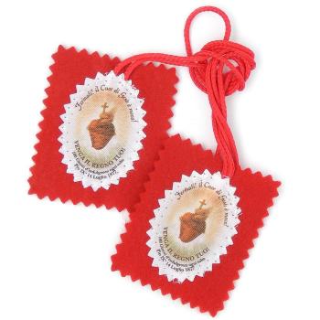 Piros skapuláré - Jézus Szíve