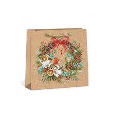 Ajándéktáska - karácsonyi - 240 x 240mm