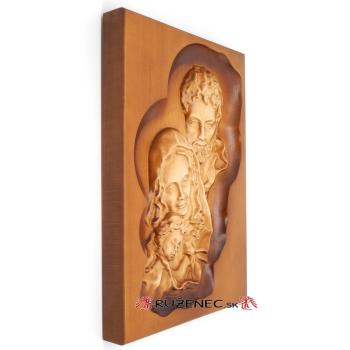 Fafaragás - Szent család - 33x23cm