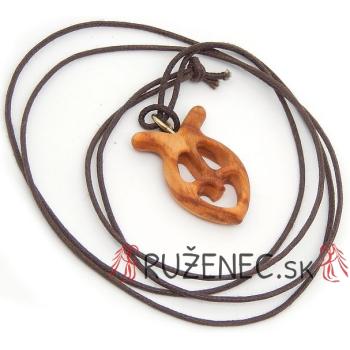 Nyakék fa halacskával - 2.5cm