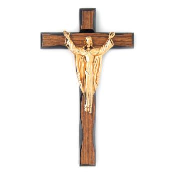 Fa kereszt 16 cm - barna