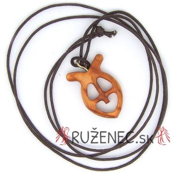 Nyakék fa halacskával - 2.5cm