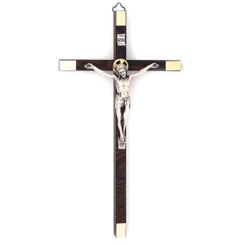 Fa kereszt 24cm - sötétbarna