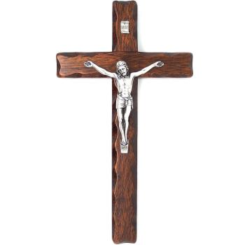 Fa kereszt 32cm - sötétbarna