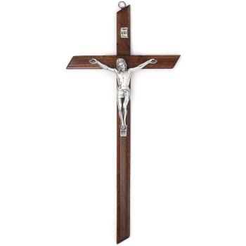 Fa kereszt 38cm - sötétbarna