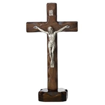 Talpas fa feszület 18cm