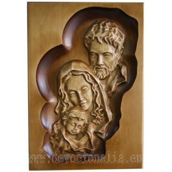 Fafaragás - Szent család - 33x23cm