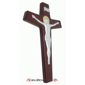 Fa kereszt 22 cm - sötétbarna