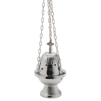 Füstölő - nikkelezett 18cm<br>