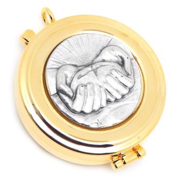 Ostyatartó szelence -  5.2x1.8cm - ST - 2821