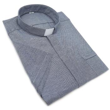 Papi civil ing - 80% pamut - oxford - szürke - rövid ujjú