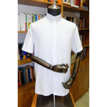 Papi civil ing - 80% pamut - oxford - fehér - rövid ujjú