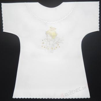 Keresztelő kising - Angyal - arany hímzéssel