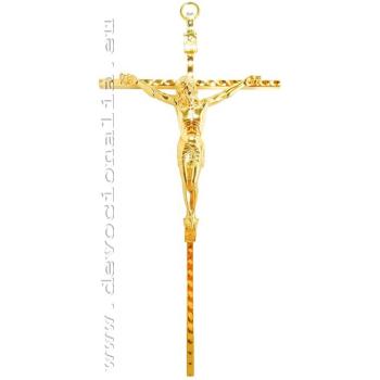 Fémfeszület 20cm - aranyszín