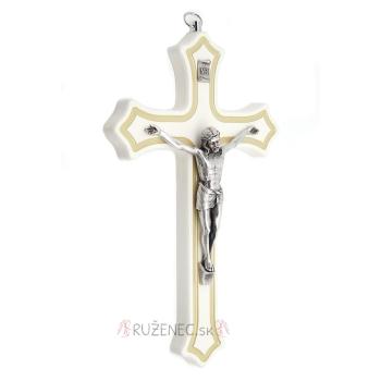 Fa kereszt 20cm - fehér