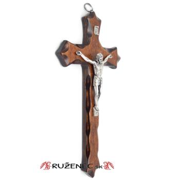 Fa kereszt 21cm - sötétbarna