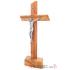 Talpas fa feszület 23cm - olivafa
