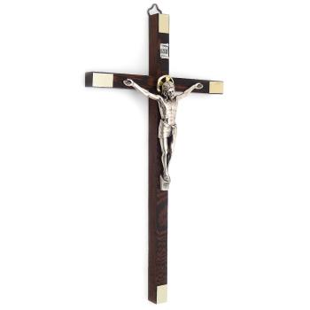 Fa kereszt 24cm - sötétbarna