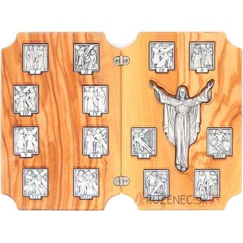 Keresztúti faplakett - 17x22cm