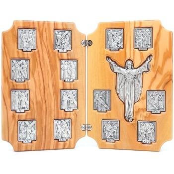 Keresztúti faplakett - 17x22cm