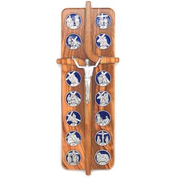 Keresztúti faplakett 32x11cm