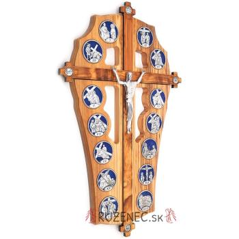 Keresztúti faplakett 31x19cm