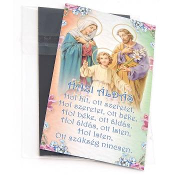 Szentképes hűtőmágnes - Házi áldás