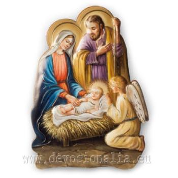 Karácsonyi 3D hűtőmágnes - Szent Család