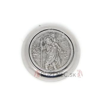 Szent Kristóf érem - ezüstszín