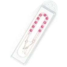 Rózsafüzér karkötő - Swarovski - rózsaszín