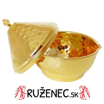 Tömjéntartó - aranyozott 11cm