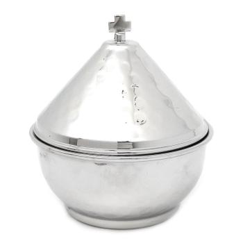 Tömjéntartó - nikkelezett 11cm