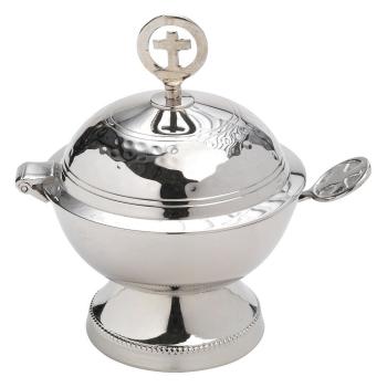 Tömjéntartó - nikkelezett 12cm