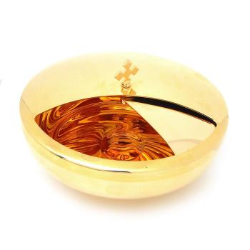 Áldoztató tál elfordítható fedéllel - 14cm