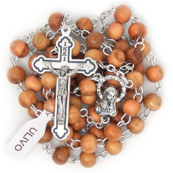 Fa rózsafüzér - 6mm olivafa golyókból