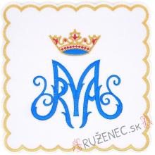 Palla - hímzett - fehér - Mária monogrammal