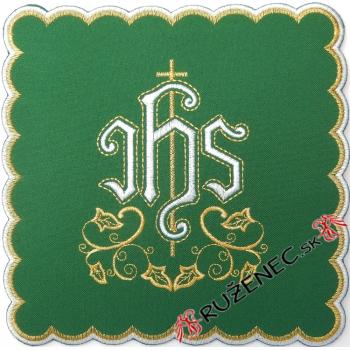 Palla - hímzett - zöld