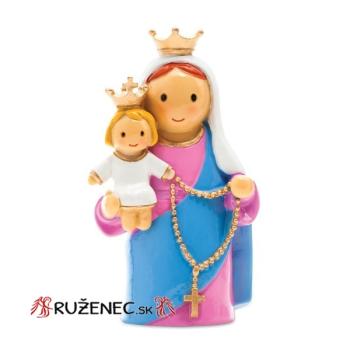 Szűz Mária - a rózsafüzér királynője - 8 cm 