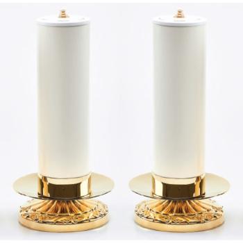 Olajgyertya pár - 8cm x 32cm