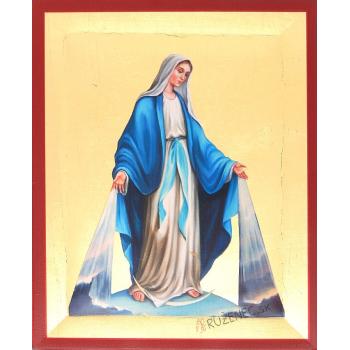 Fa plakett - Segítő Szűzanya - 15x19cm