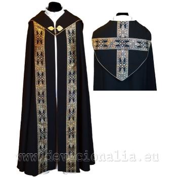 Fekete palást - arany brokátpaszománnyal